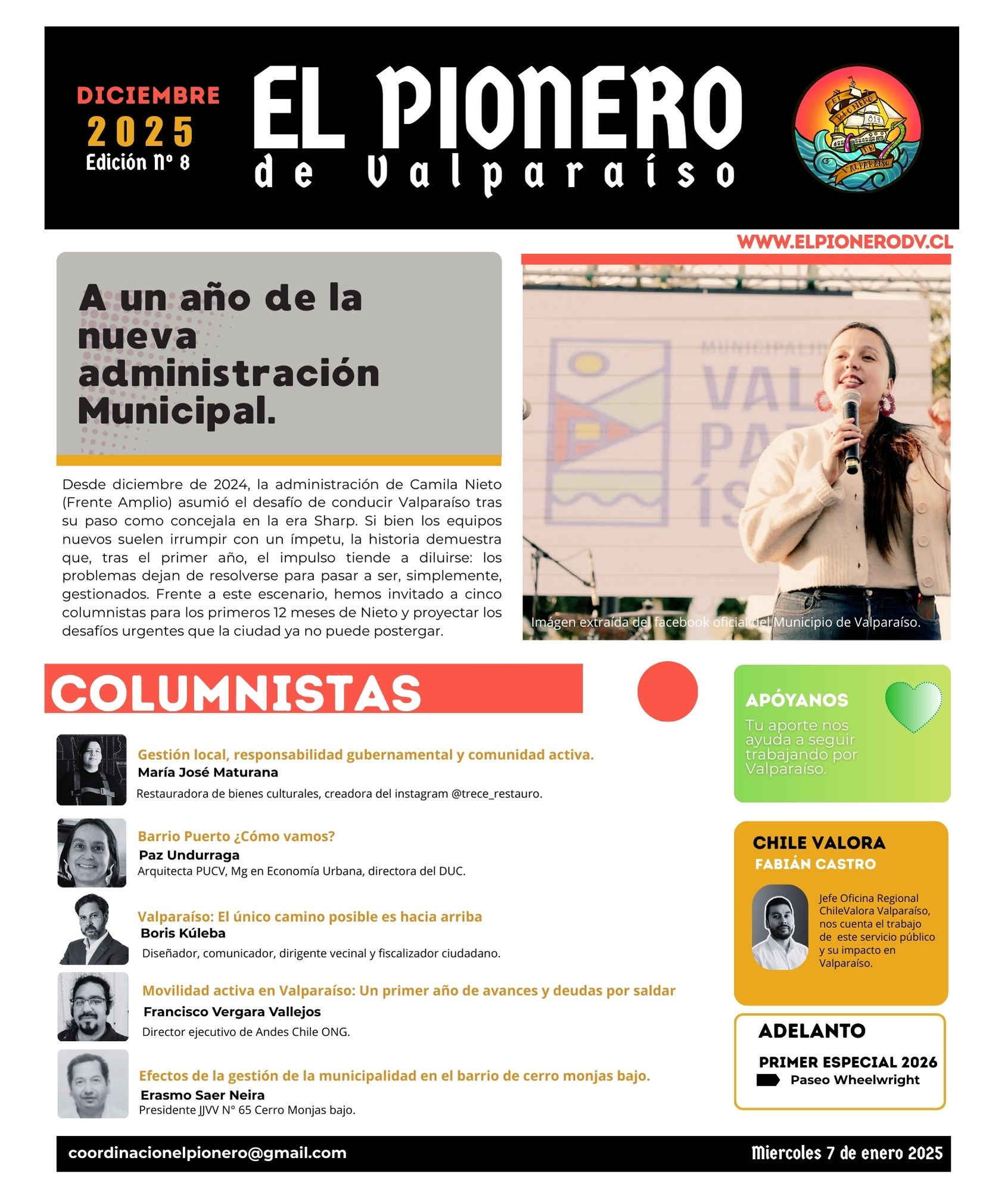 Portada El Pionero - Octubre 2025