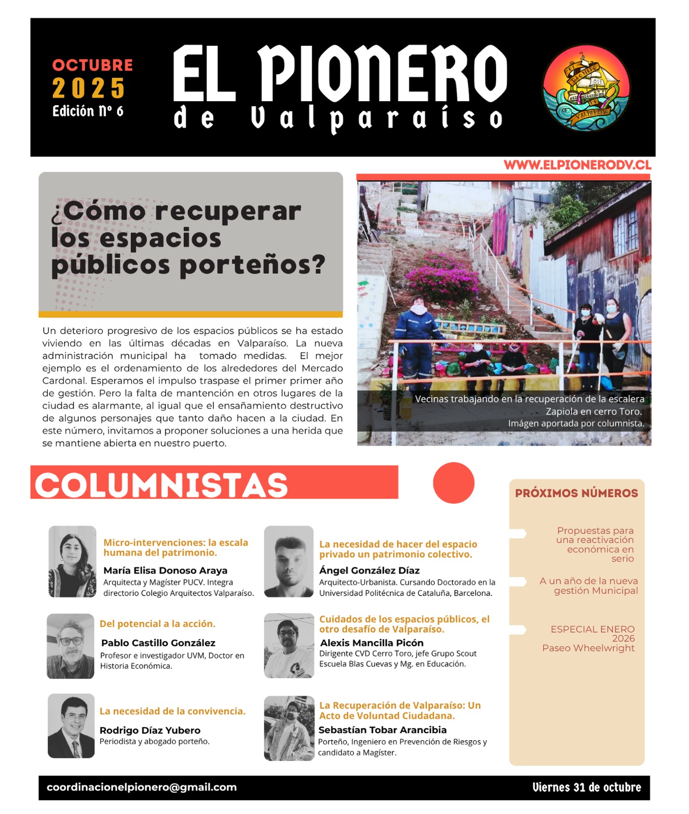 Portada El Pionero - Octubre 2025