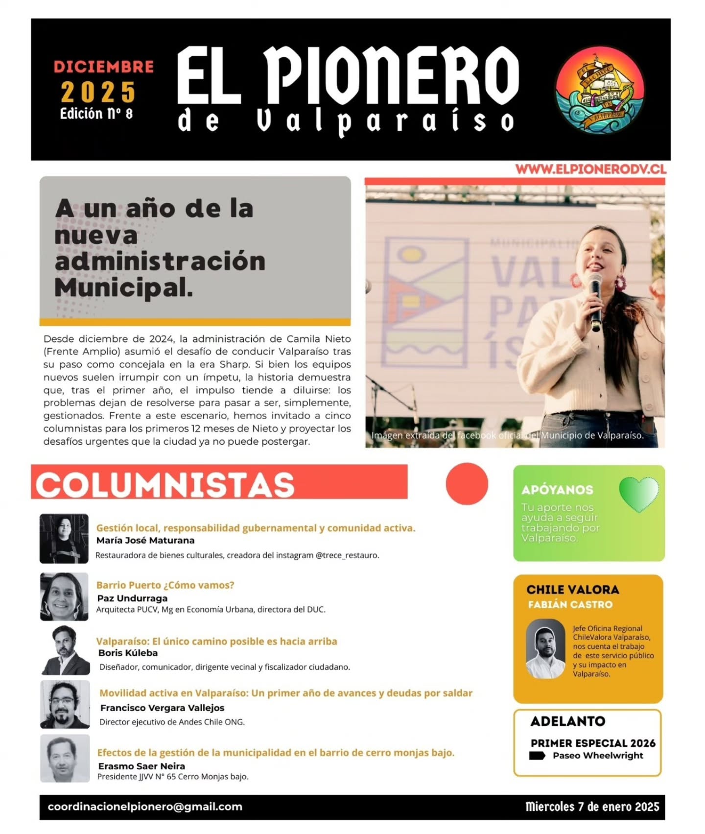 Portada A un año de la nueva administración municipal